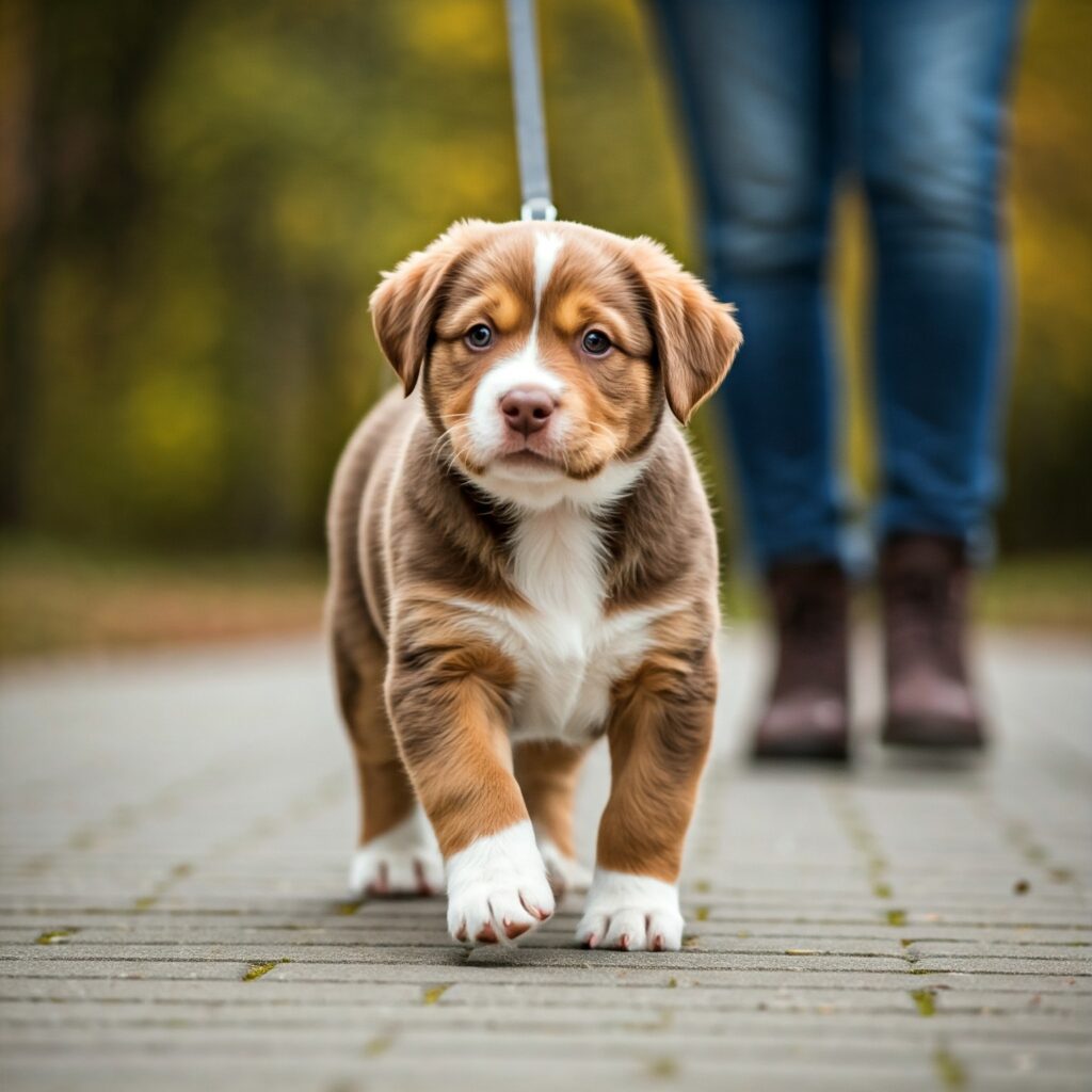Puppy to Walk on a Leash or Lead